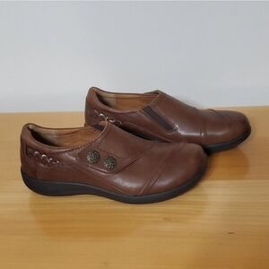 Artrex Karina Monk Brown Leather Women's Shoes Size 7
